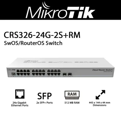 Mikrotik CRS326-24G-2S+RM