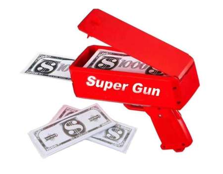 ปืนยิงแบงค์ ปืนยิงเงิน Money Gun โปรยทานแบบดารา
