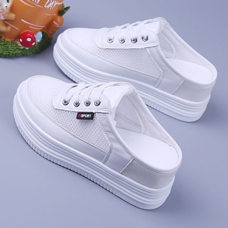 Giày Vải Thể Thao Đế Bằng Cho Nữ, Giày Lười, Xăng Đan Hở Gót, Phong Cách Hàn Quốc, Đế Bằng, Mẫu Mới 051506 giá rẻ