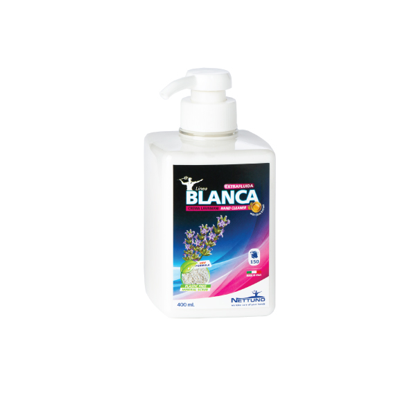 น้ำยาล้างมือ Nettuno 01786 Linea Blanca 400 ml ขจัดคราบสกปรก กลิ่นคาวจากการปรุงอาหารผงเขม่า ฝุ่นสนิมที่ติดอยู่บนมือ