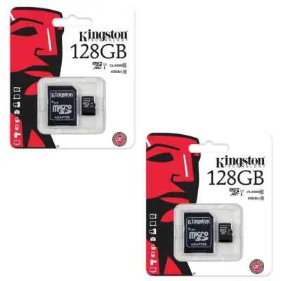 Kingston Canvas Select Plus Class 10 microSD Card 128GB (SDCS2/128GB)（2 ชิ้น）
