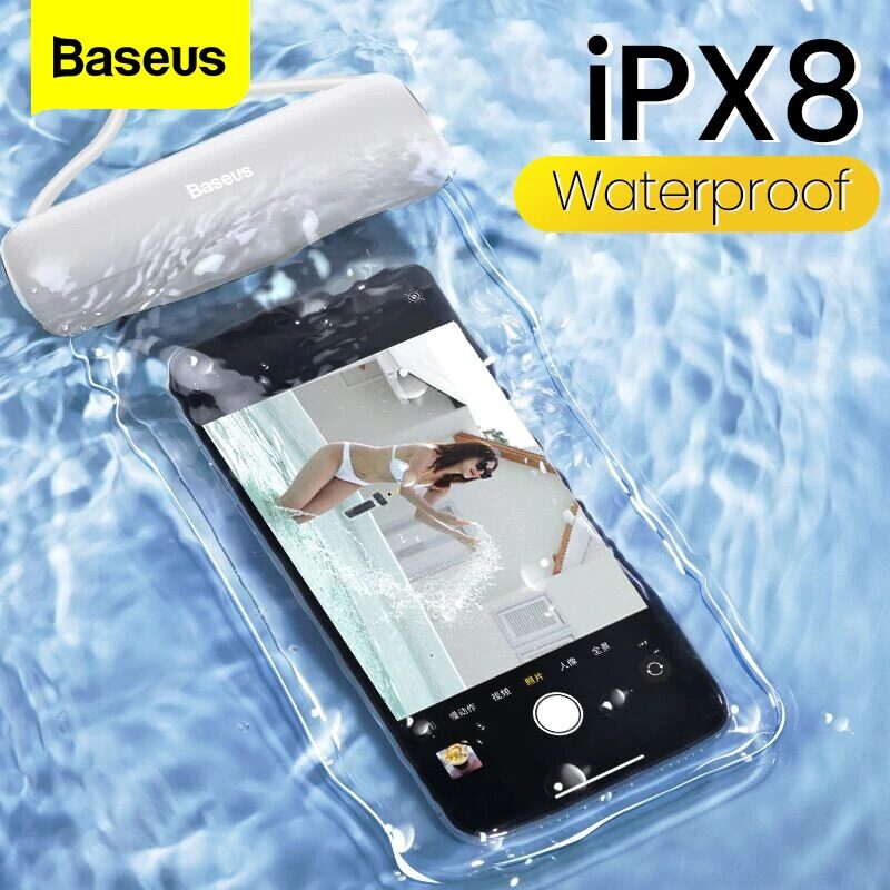 [แพ็คเร็ว1วัน] Baseus Let's Go Slip Cover Waterproof Bag ซองกันน้ำ กระเป๋ากันน้ำ กันน้ำลึกสุด 30 เมตร ซองกันน้ำโทรศัพท์ ซองใส่มือถือกันน้ำ ซองกันน้ำมือถือ