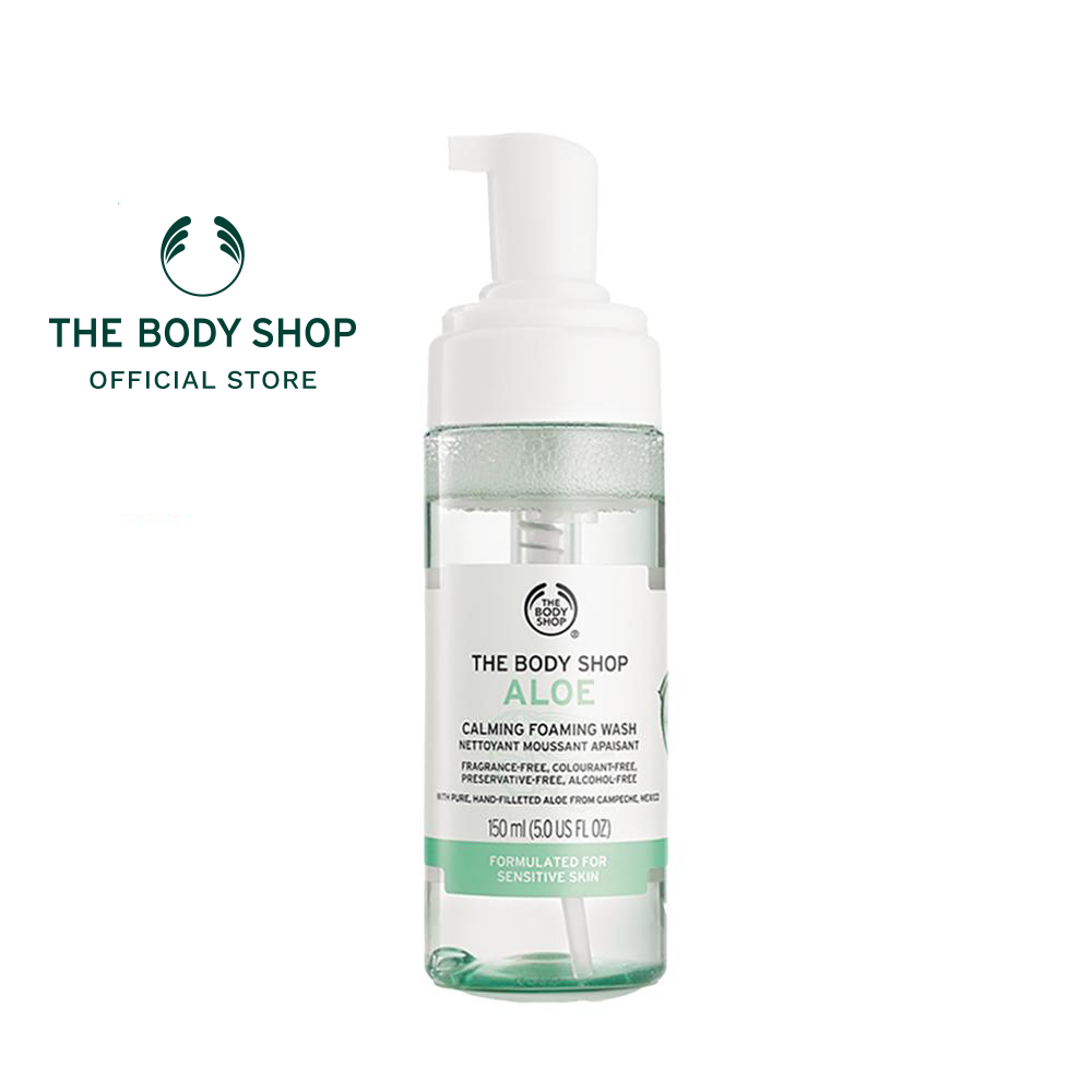 ราคา THE BODY SHOP ALOE CALMING FOAMING WASH 125ml. เดอะบอดี้ ช็อป อโล
