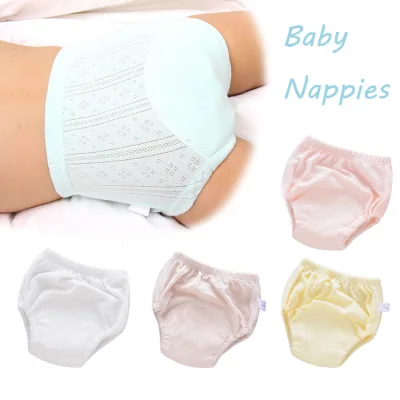 Reusable Infant Baby Kids Cotton Nappy Study pants Baby Nappies Diaper