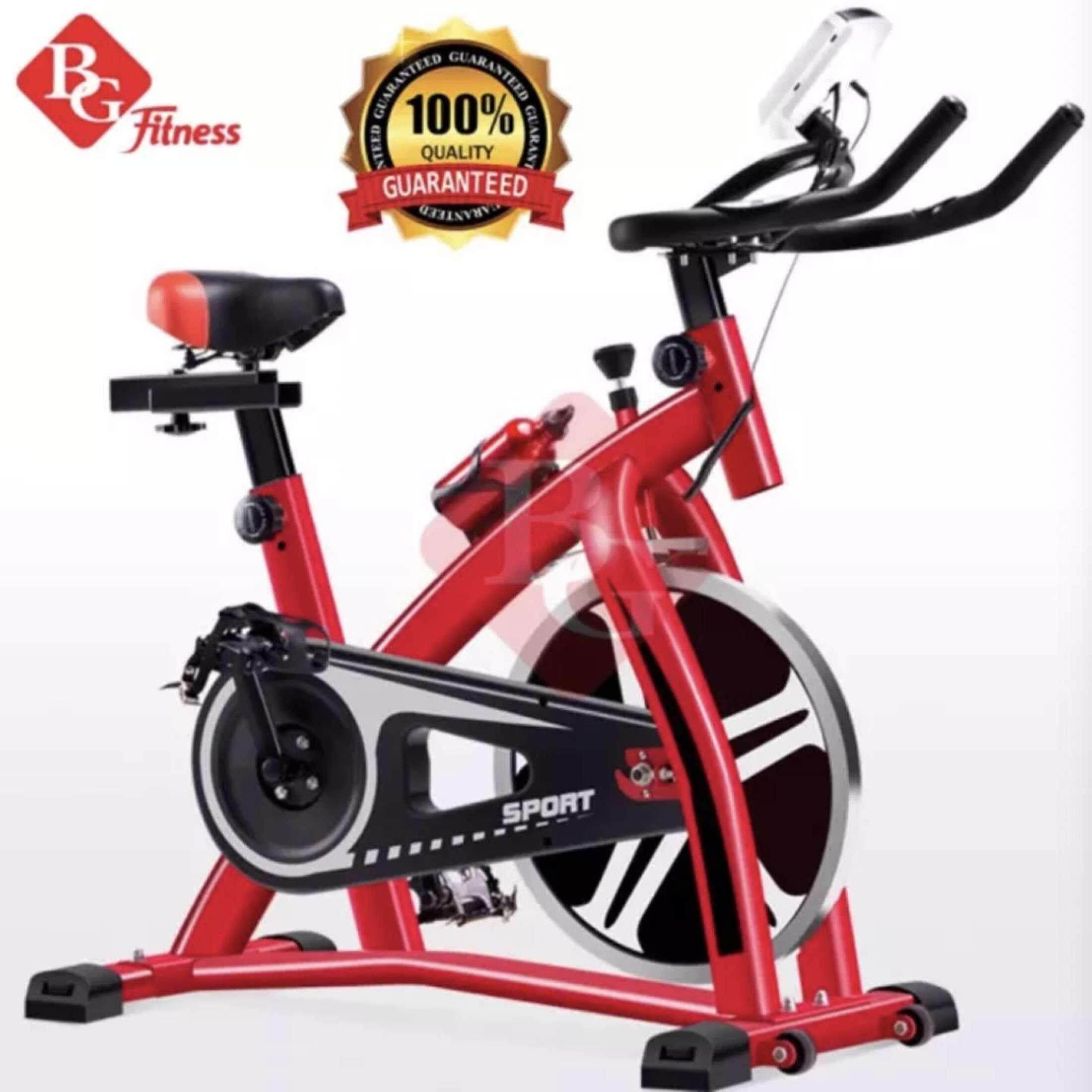B&G จักรยานออกกำลังกาย Spin Bike พร้อมหน้าจอ LED แสดงผลการทำงาน รุ่น S300 (Red) B&G จักรยานออกกำลังกาย Spin Bike พร้อมหน้าจอ LED แสดงผลการทำงาน รุ่น S300 (Red)