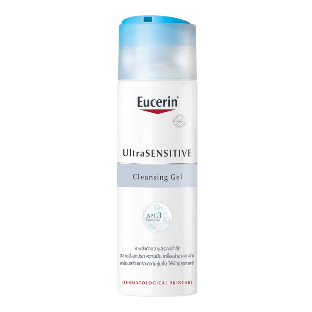 Eucerin Ultrasensitive Cleansing Gel 200ml ผลิตภัณฑ์ทำความสะอาดสำหรับผิวหน้า