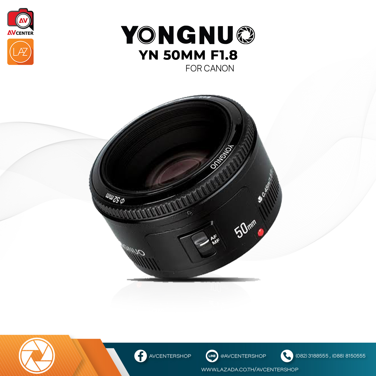 Yongnuo yn 50mm f1 8 for canon avcentershop thaipick