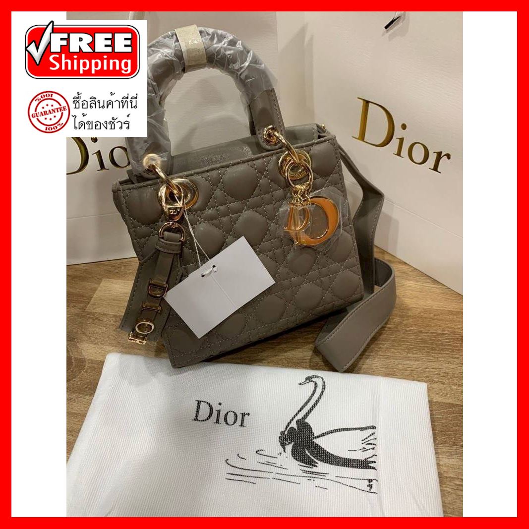 กระเป๋ากุชชี่/กระเป๋าlouis/กระเป๋าชาแนล/กระเป๋าแบรน กระเป๋าสะพายข้าง Dior 8 นิ้ว งานคุณภาพ ฟรีจัดส่ง