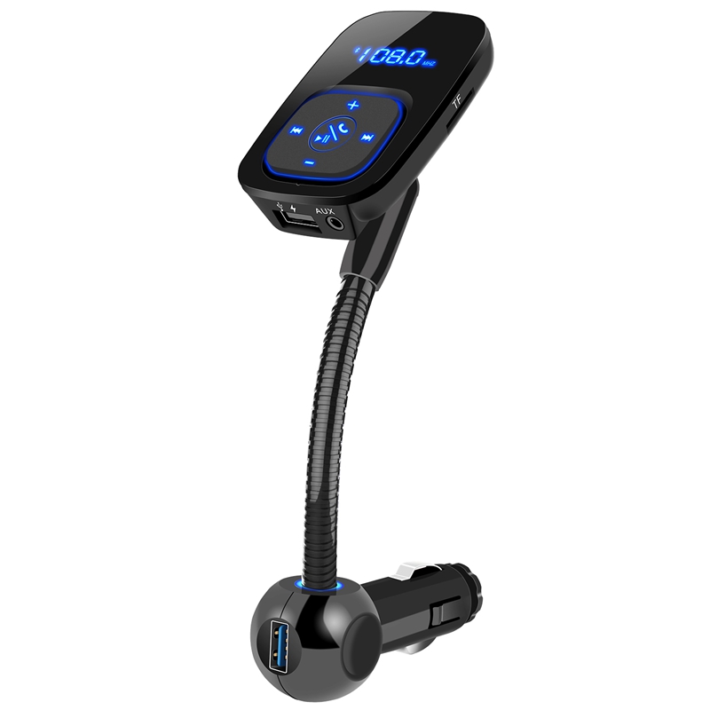 Car FM Transmitter Car MP3 Wireless Bluetooth Hands Free Car Kit with Dual USB Car Charger Support TF & U Disk BT006