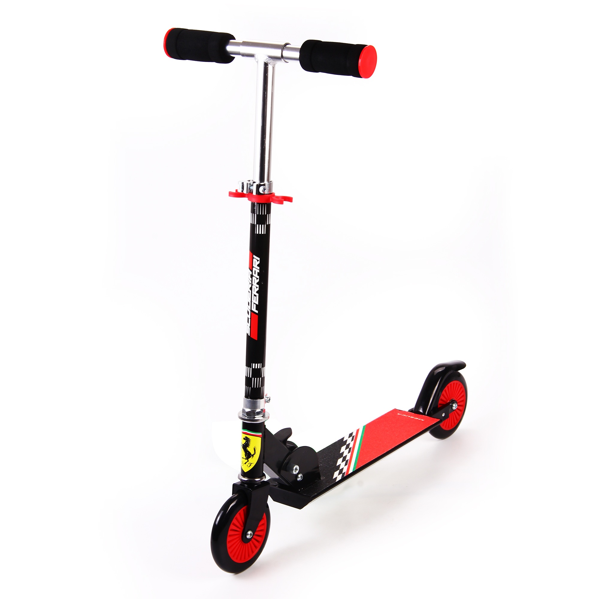 Ferrari Kid 2 Wheels Scooter เฟอร์รารี่ สกู๊ตเตอร์ 2ล้อ - คละสี ดำ แดง FXK30