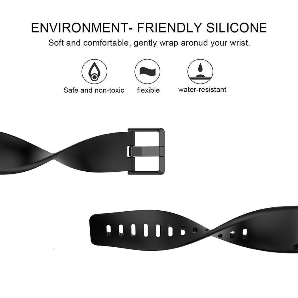 สายรัดซิลิโคนสำหรับ Fitbit Versa/Versa 2 เปลี่ยนสายรัดข้อมือสร้อยข้อมือดูสมาร์ทฟิตเนสข้อมือห่วง