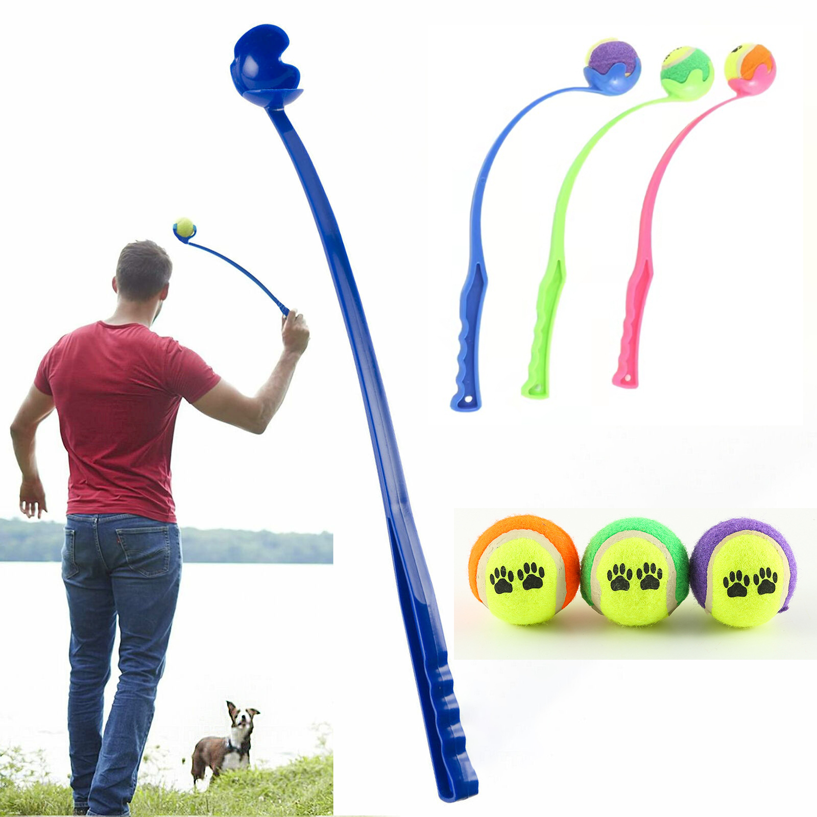 Training Tool Ball Throwers Throw Cue For Medium Cat Dog Outdoor Funny
