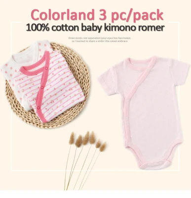Colorland VA-SBT001 Onesies Bodysuits Rompers Newborn Childrens clothing 3 pcs set