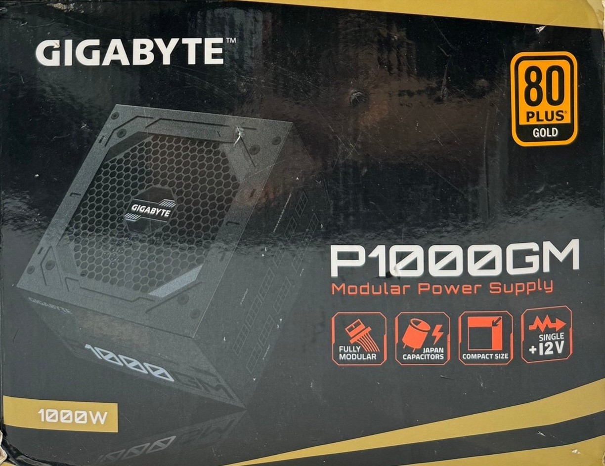POWER SUPPLY (อุปกรณ์จ่ายไฟ) GIGABYTE P1000GM - 1000W 80 PLUS GOLD มือ ...