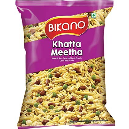 Bikano Khatta Meetha 250g - ขนมถั่วและธัญพืชทอดกรอบ