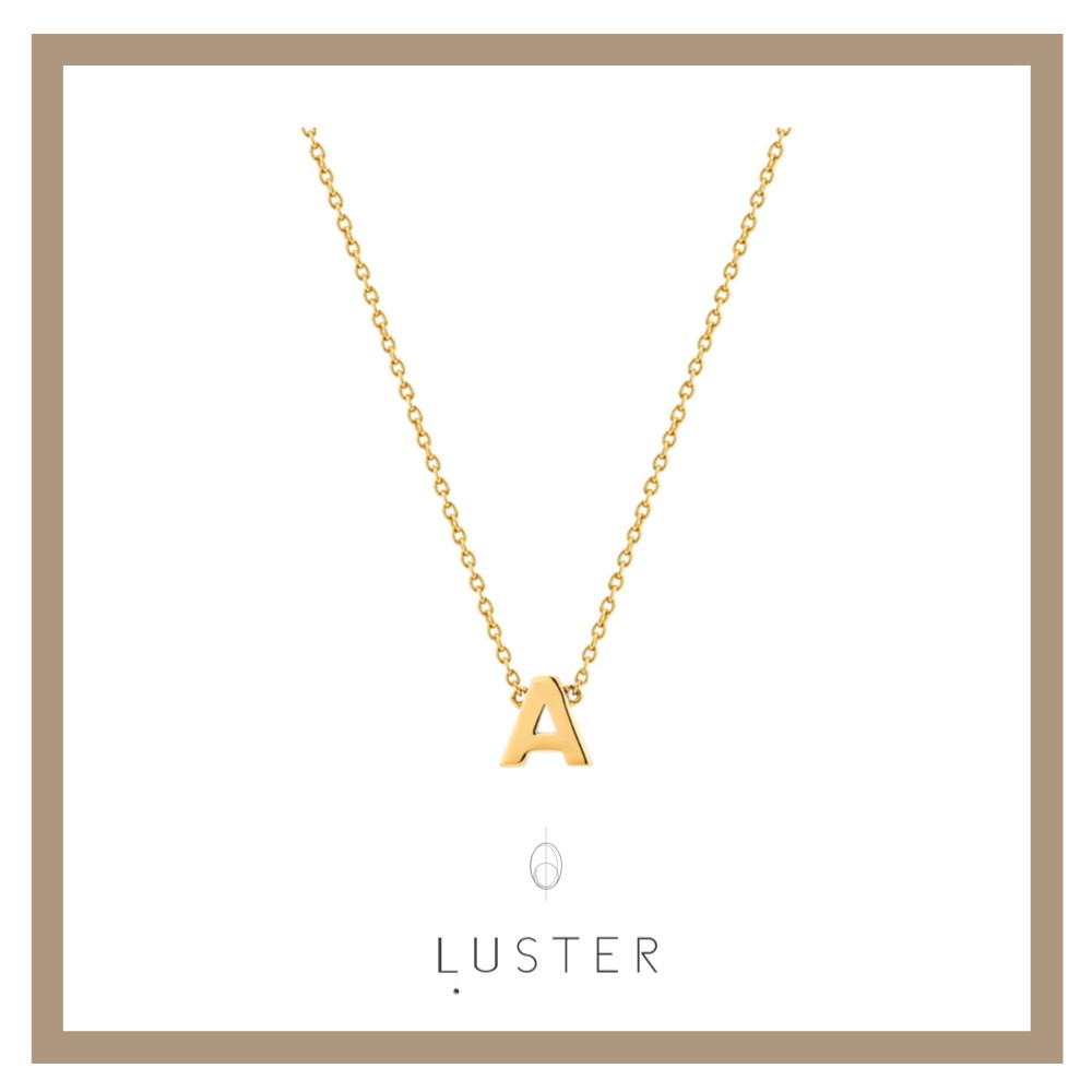 Luster Cora necklace สร้อยคอตัวอักษร สร้อยคอตัวย่อ สร้อยคอ Alphabet สร้อยเงินแท้ เงิน ทอง โรสโกลด์ เครื่องประดับ jewelry สร้อยคอมินิมอล สร้อยคอแฟชั่น