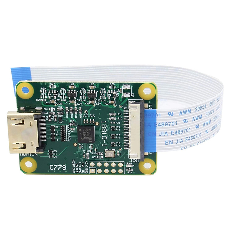 for Raspberry Pi IN Module, HDMI-Compatible to CSI-2, Inpute to 1080P25Fps for Raspberry Pi 4B/3B+/3B/Pi Zero/Zero W