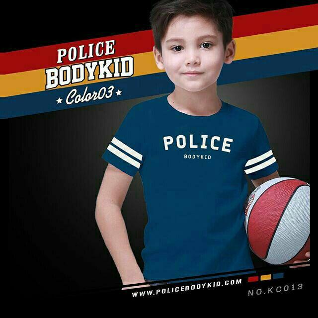 เสื้อยืดเด็ก Police Bodykid รุ่น Color 3 ผู้หญิง/ผู้ชาย KC013