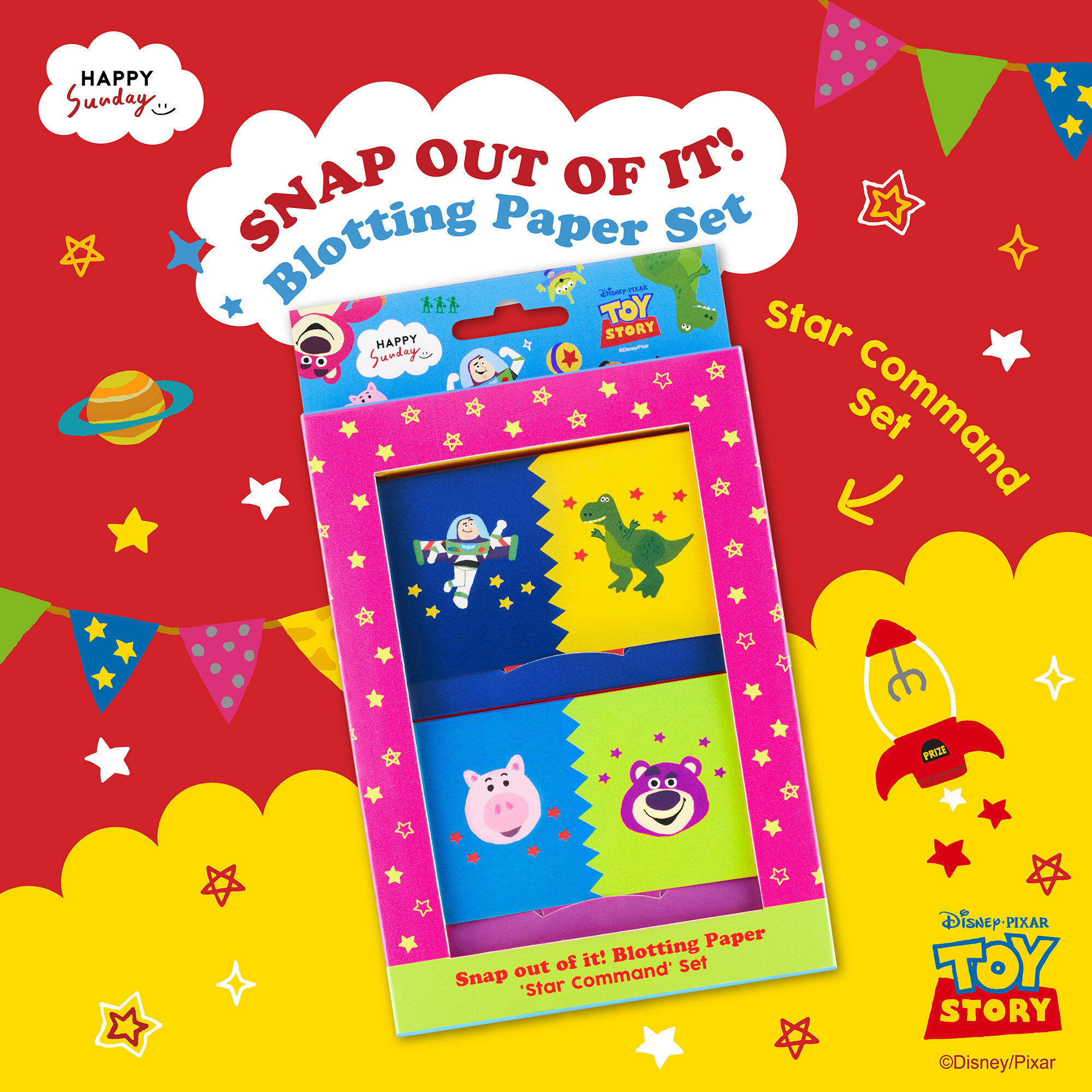 Snap Out Of It! Blotting Paper Set | เซ็ตกระดาษซับมัน Toy Story Collection เซ็ต Star Command. 