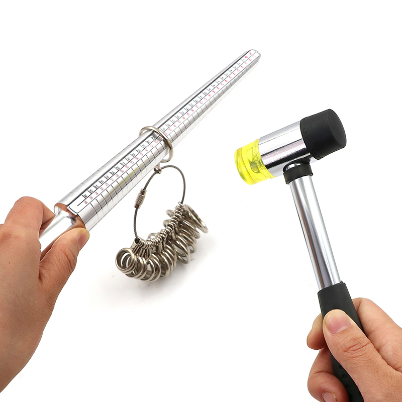 Metal Ring Sizer Gauge Mandrel - Finger Sizing Stick For Accurate Ring Measurement