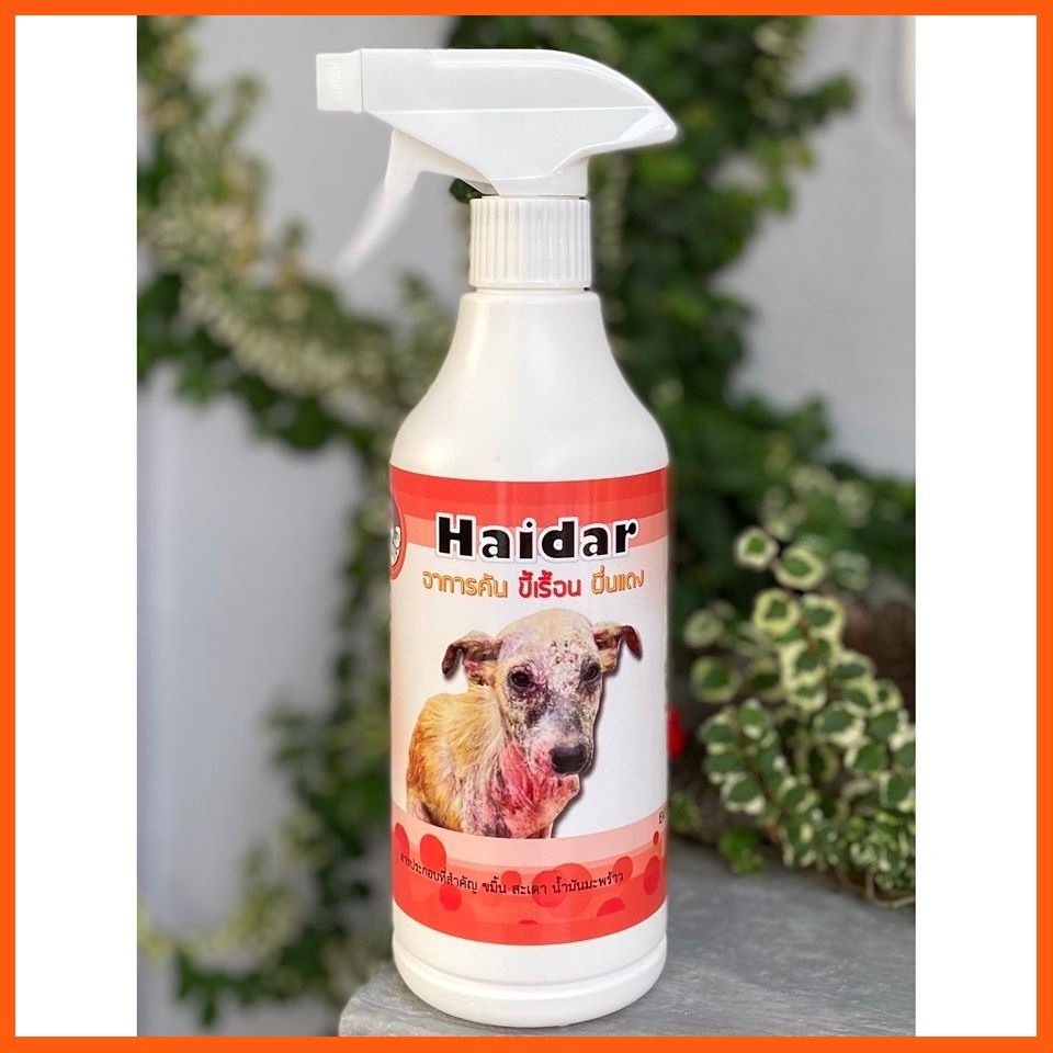 Sale Haidar สเปรย์ สมุนไพร รักษาขี้เรื้อน เชื้อรา ยีสต์ สุนัข/เเมว ผื่นแดง คัน กลิ่นสาบ 500 ml ชาและสมุนไพร