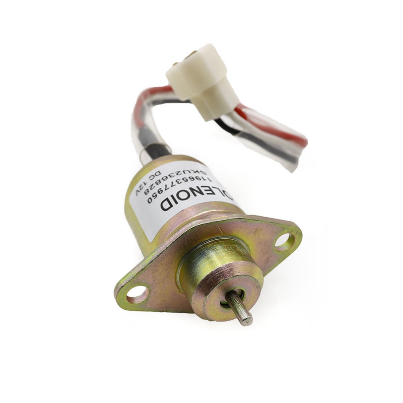 Pièce Tracteur Tondeuse John Deere 355D Solenoïde Arrêt 12V 118400-61950 - Pour Tracteur Tondeuse Yanmar 2V78, 2V750, John Deere 355D Pièce Détachée John Deere 355D