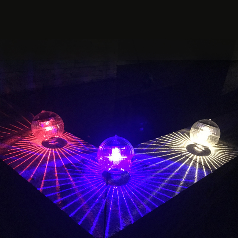LED light solar light solar panel water float light floating light magic ball light garden decorative light pool light