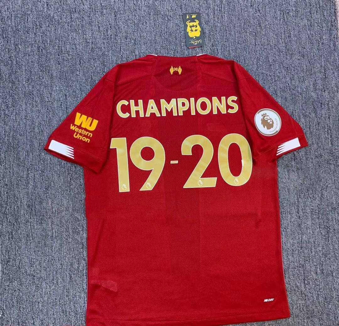 เสื้อฟุตบอล ลิเวอร์พูลฉลองแชมป์เปี่ยน 1920 เกรด Aaa Liverpool Home Aaa Jersey 202021 ภาพถ่าย 4901