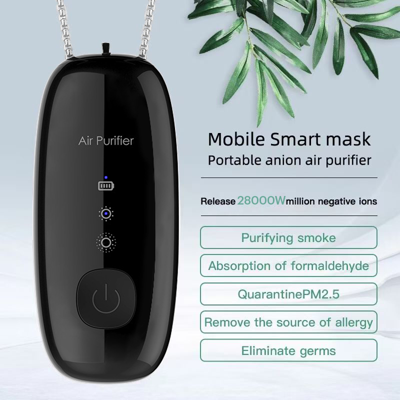 เครื่องฟอกอากาศพกพา antivirus Mini Air Purifier Necklace เครื่องฟอกพกพาM9 เครื่องฟอกอากาศคล้อง