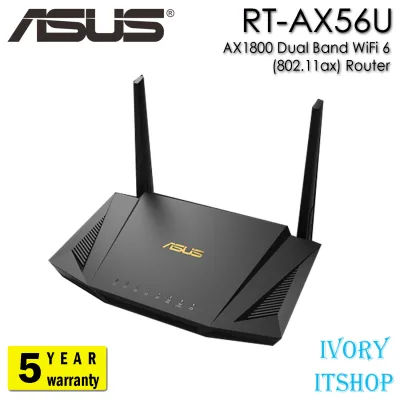 ASUS AX1800 Dual Band WiFi 6 (802.11ax) Router RT-AX56U
