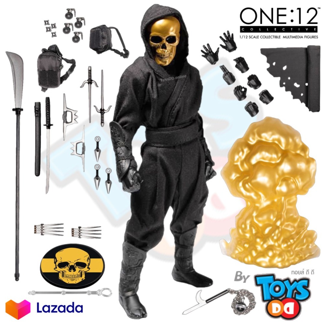 MEZCO ONE:12 COLLECTIVE House of The Golden Skulls: Gold Skull