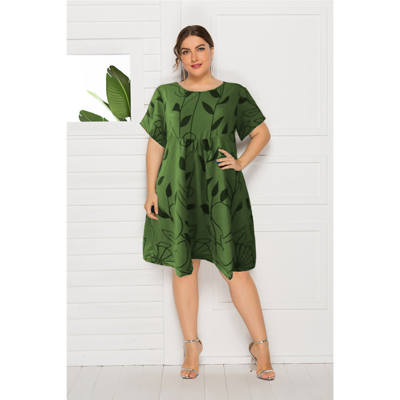 Feitong Plus Size Boho Womens Dress Ladies Casual Pocket Loose Dress Crew Neck Mini Tops Dress female vestidos verano 2020 New