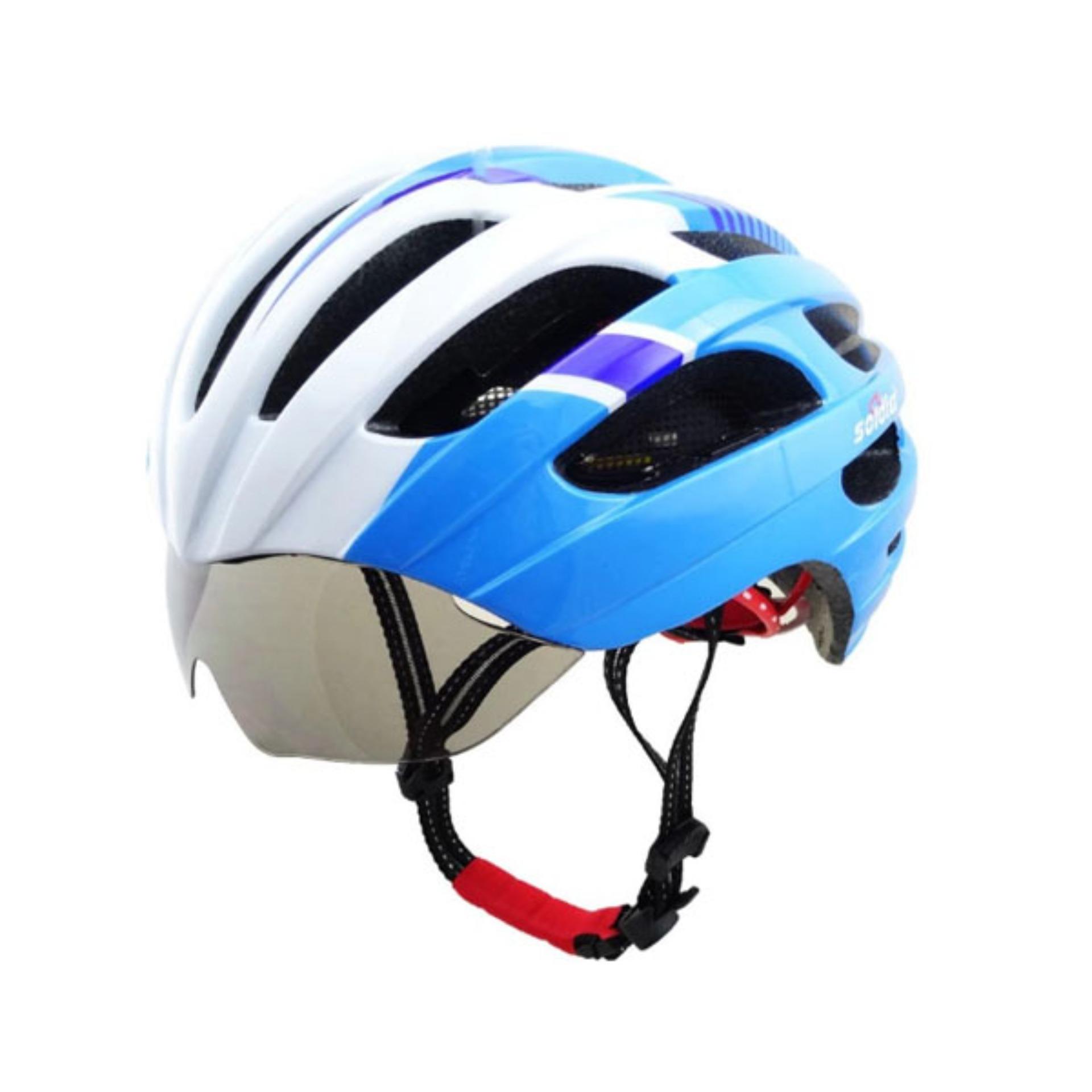 ดูภาพ Morning หมวกจักรยานพร้อมแว่นตา รุ่น MN-018 (White/Sky/Blue) เพิ่มเติม Morning หมวกจักรยานพร้อมแว่นตา รุ่น MN-018 (White/Sky/Blue)