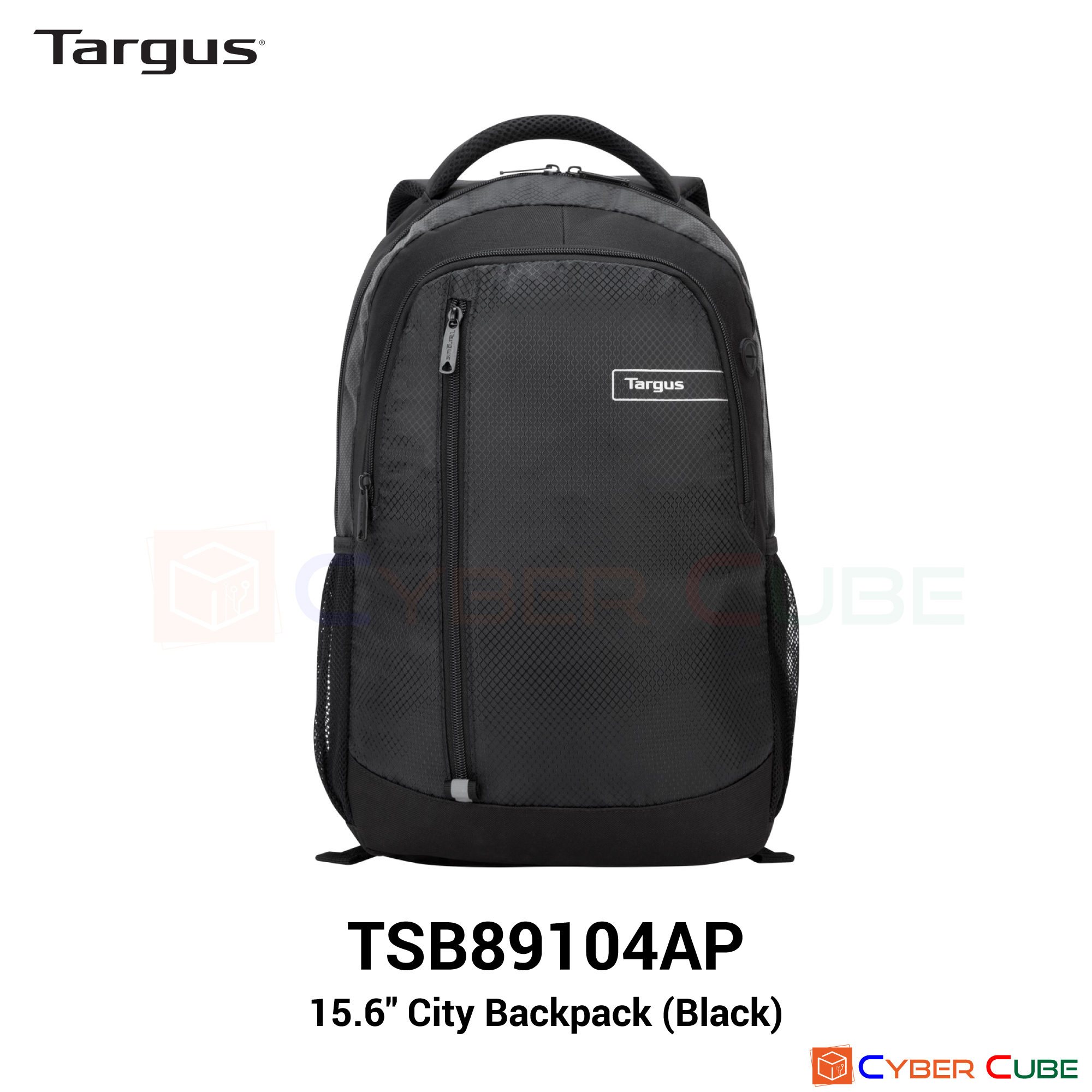 Targus ( TSB89104AP ) 15.6  City Backpack Black ( กระเป๋าเป้สะพายหลัง / โน้ตบุ๊คแล็บท็อป / แท็บเล็ตสำหรับทำงาน )