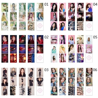 14PCS/Set KPOP LOONA Girls Team Album Butterfly Photo Card PVC Cards Self Made LOMO Card Photocard For Fans Collection