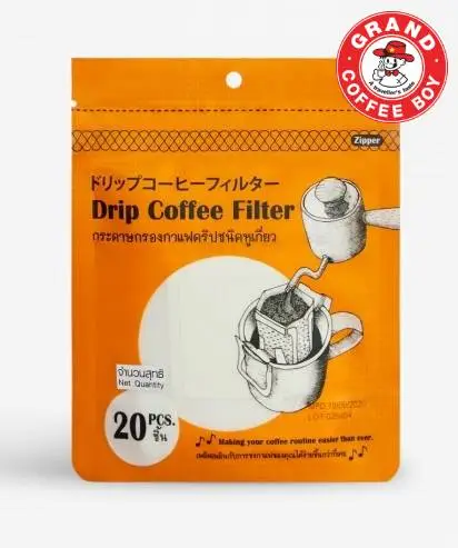 กระดาษกรองหูแขวน กระดาษกรองหูเกี่ยว กาแฟดริป Drip Coffee Filter (1แพ็ค/20ชิ้น)