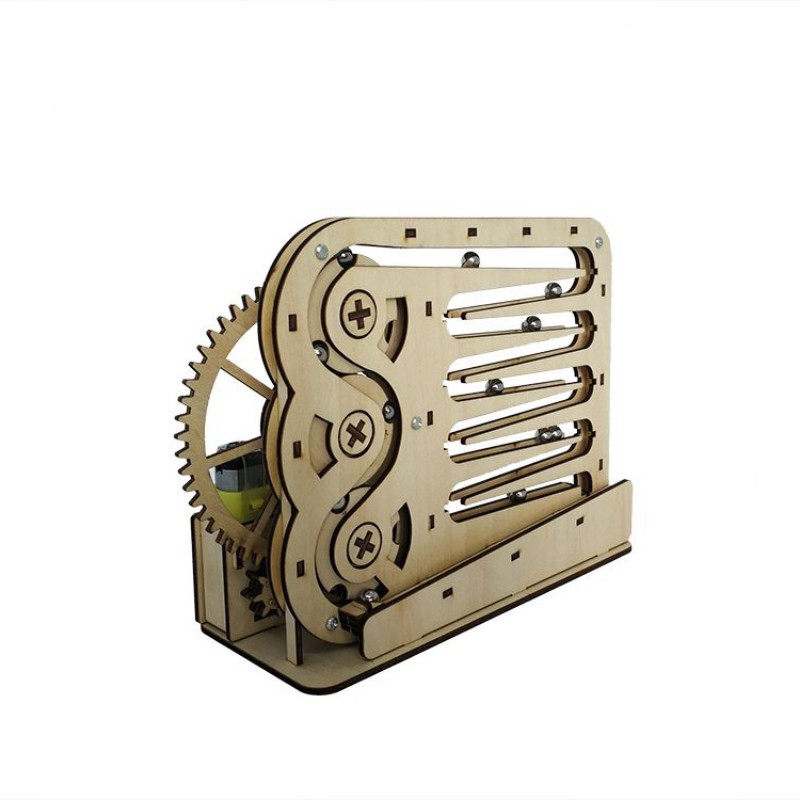 Marble Run 3D Puzzle Steam Mechanical Gear DIY Wooden Model Building ...
