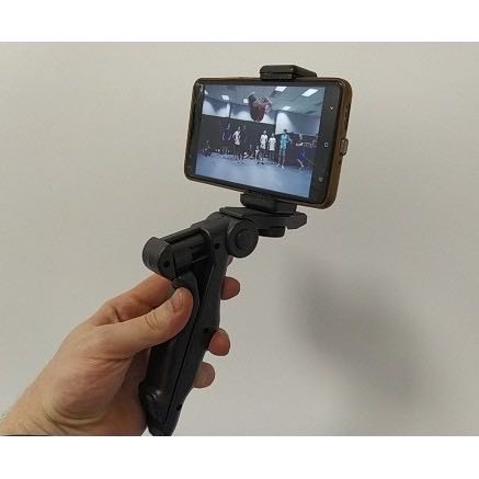 ไม้เซลฟี่ ใหม่มินิเดสก์ท็อปขาตั้งกล้อง 360 องศาหมุนยึดโทรศัพท์มือถือคลิปยึดโทรศัพท์มือถือ SLR พับกันกระแทกน้ำหนักเบา