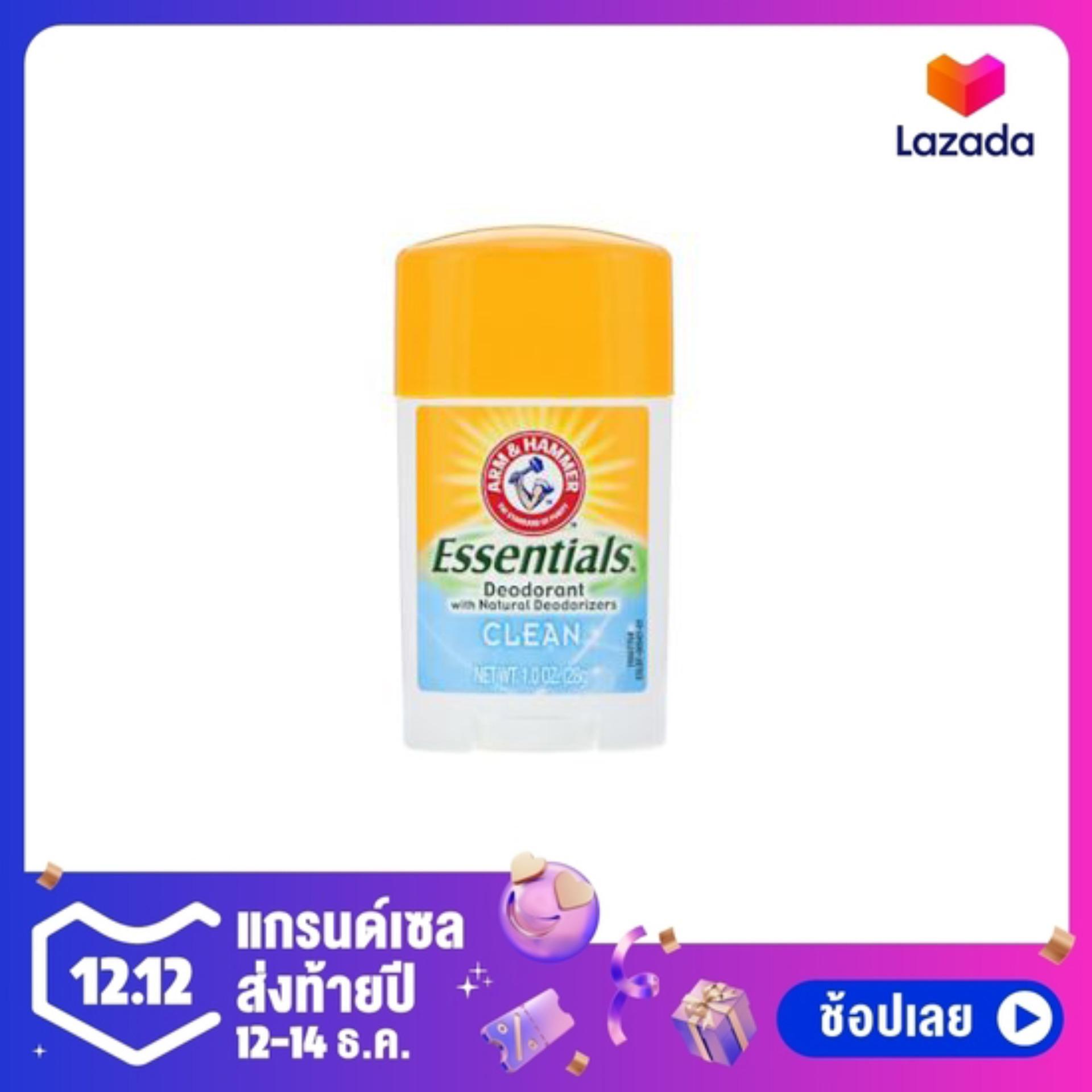 ราคา โรลออน Arm & Hammer, Essentials Natural Deodorant สูตร Clean
