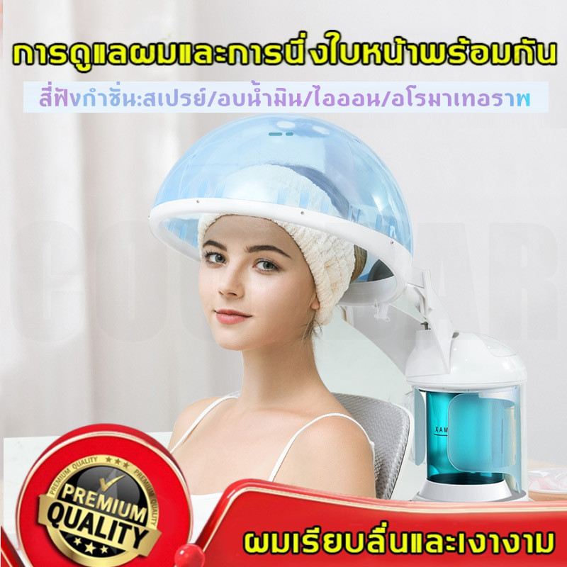 TECMALL จัดส่งที่รวดเร็ว/สนับสนุน COD เครื่องอบผม เครื่องอบไอน้ำผม