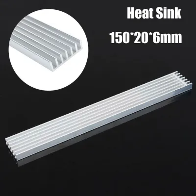 1PC 50x20x6mm Radiator 7 Teeth Long Heatsink Aluminum Heat Sink For LED Power Emitter Diode Long Silver