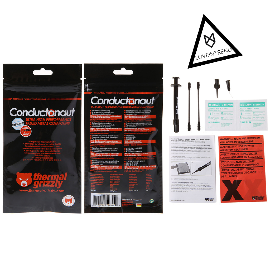 Thermal Grizzly Conductonaut ซิลิโคนโลหะเหลว พร้อมส่งในไทย