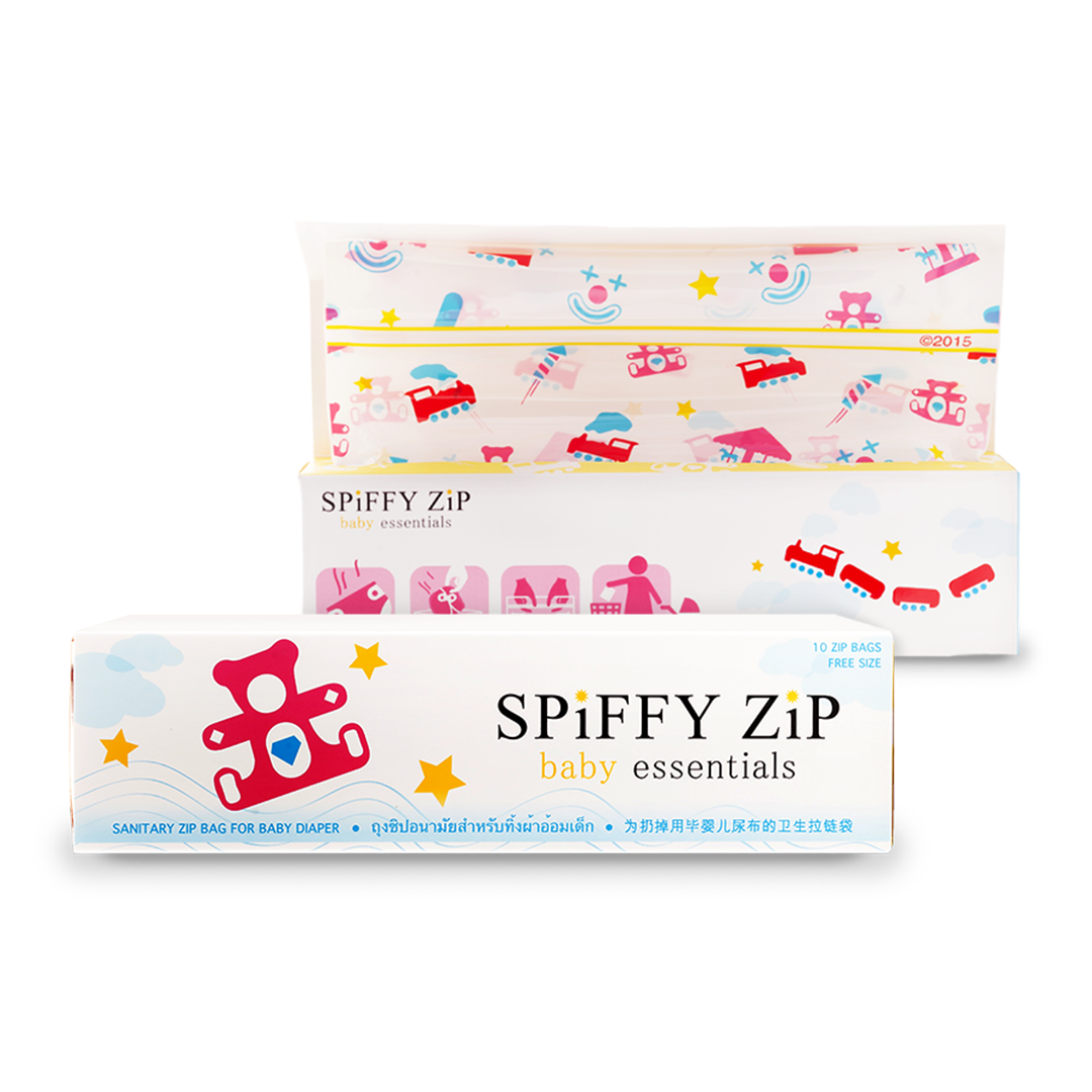 Spiffy Zip for Baby ถุงซิป ทิ้งผ้าอ้อมเด็ก (10 ถุง / กล่อง)