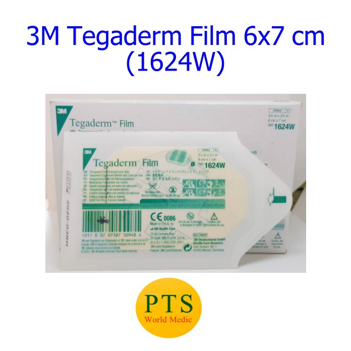 3M Tegaderm 6x7 cm แผ่นฟิล์มใสกันน้ำ (1624W) (1 แผ่น) Lazada.co.th