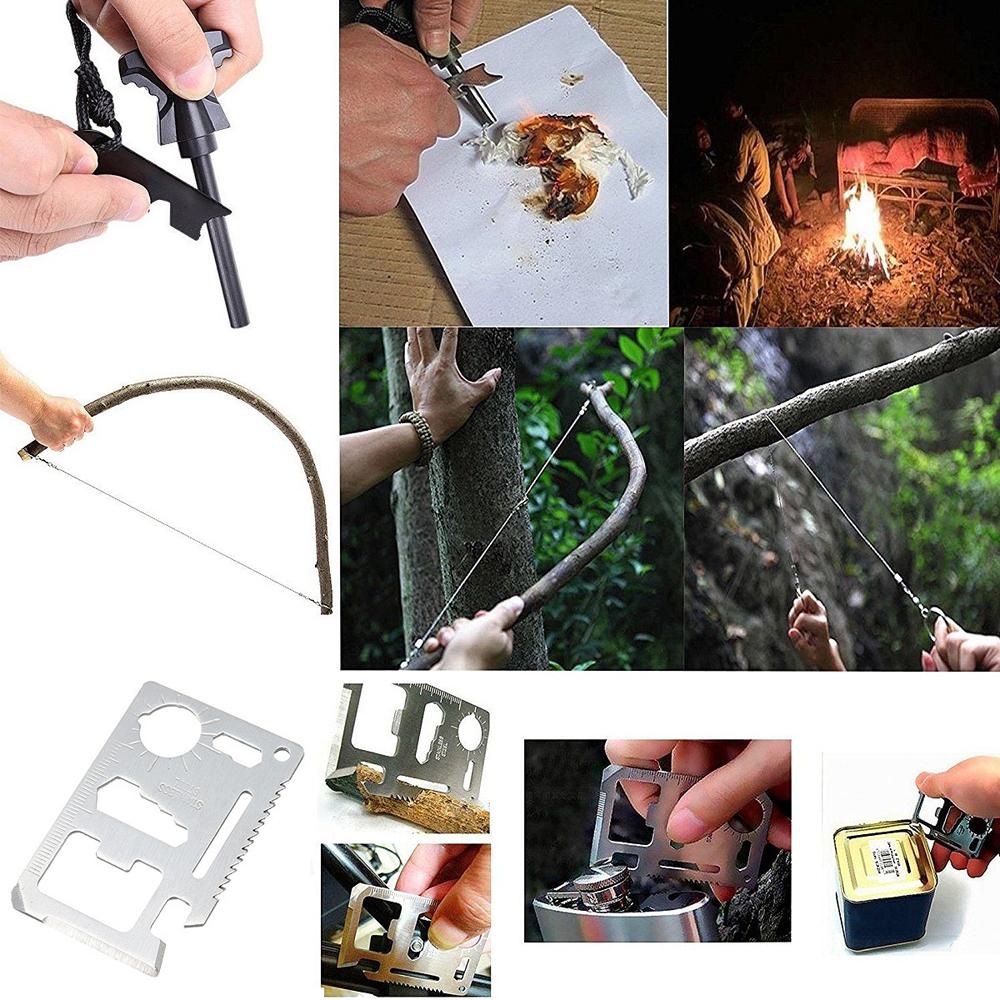 13 in 1 Professional Multifunction First-Aid Kit SOS Emergency Camping ...