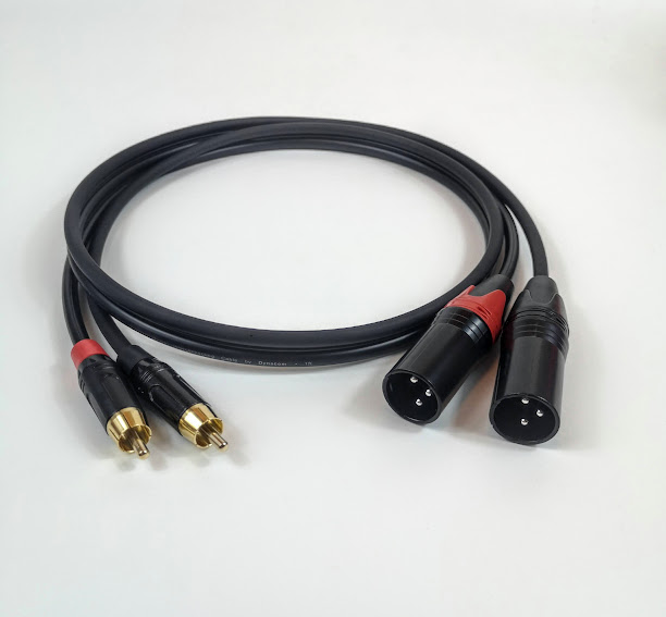 สายเสียงCANNONTO RCA สายสัญญาณเสียง XLR ผู้ ออกอาร์ ซี เอ ยาว1เมตร งาน