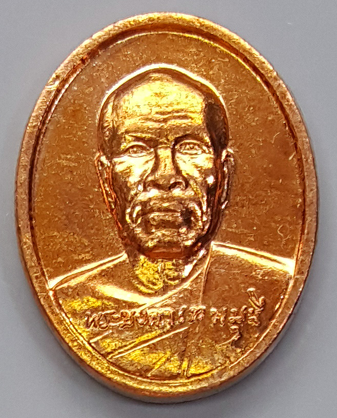 เหรียญหลวงพ่อสด โครงการธรรมยาตรา เส้นทางพระผู้ปราบมาร ครั้งที่ 8 ปี 2563 พร้อมใบ (เหรียญขนาดเล็ก)