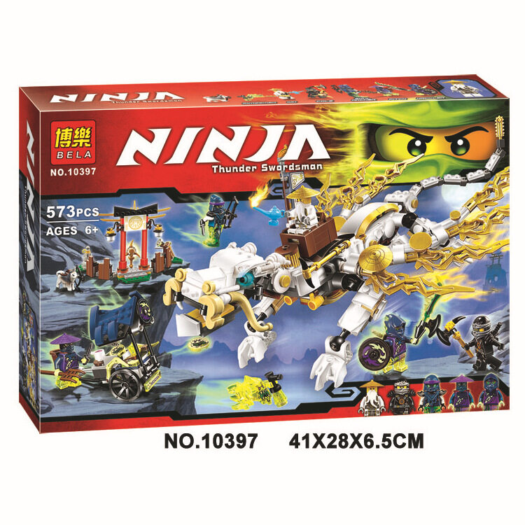 ProudNada Toys ของเล่นเด็กชุดตัวต่อเลโก้นินจาโกล(กล่องใหญ่สุดคุ้ม) BELA NINJA Thunder Swordsman NO.10397 573 PCS