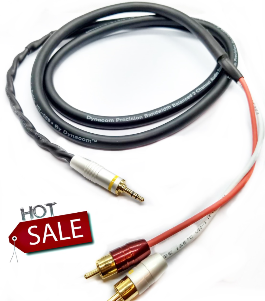 (1.5เมตร) สายสัญญาณเสียง JSL-289 Dynacom TR-ST xRCA2 สาย TR 3.5mm(M) To RCA(M) 2หัว RCA CABLE สายสัญญาณเสียงต่อลำโพง