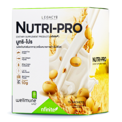 Legacy NUTRI-PRO ผลิตภัณฑ์เสริมอาหารโปรตีนสกัดจากถั่วเหลือง ( 1 กล่อง 15 ซอง)